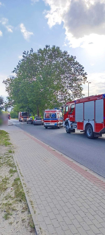 Kolizja dwóch pojazdów w Dobrzycy