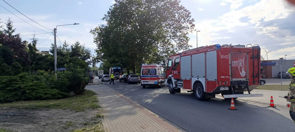 Kolizja dwóch pojazdów w Dobrzycy