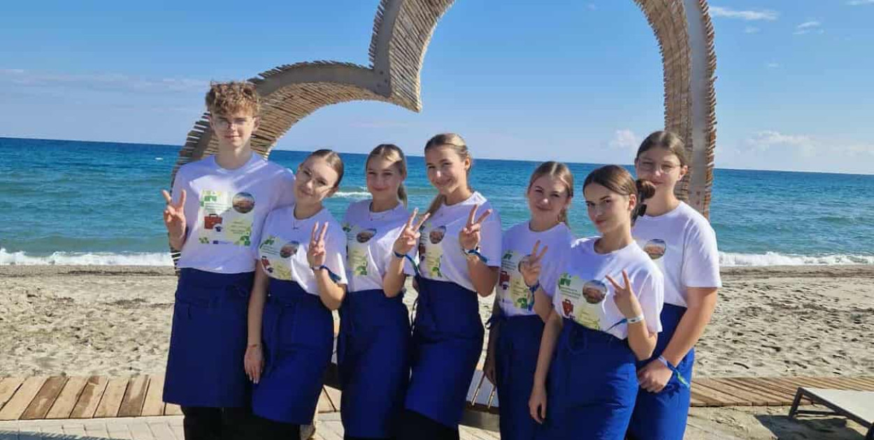 Uczniowie z Marszewa na praktykach w Grecji
