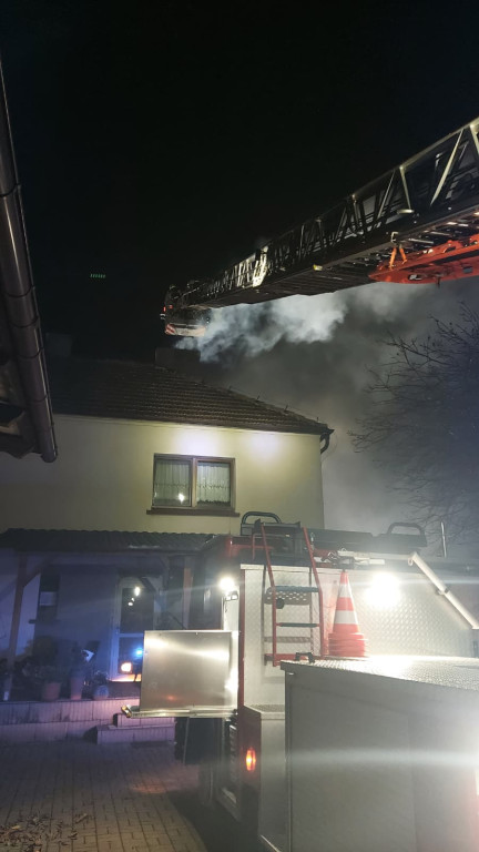 Nocny pożar w Strzyżewie