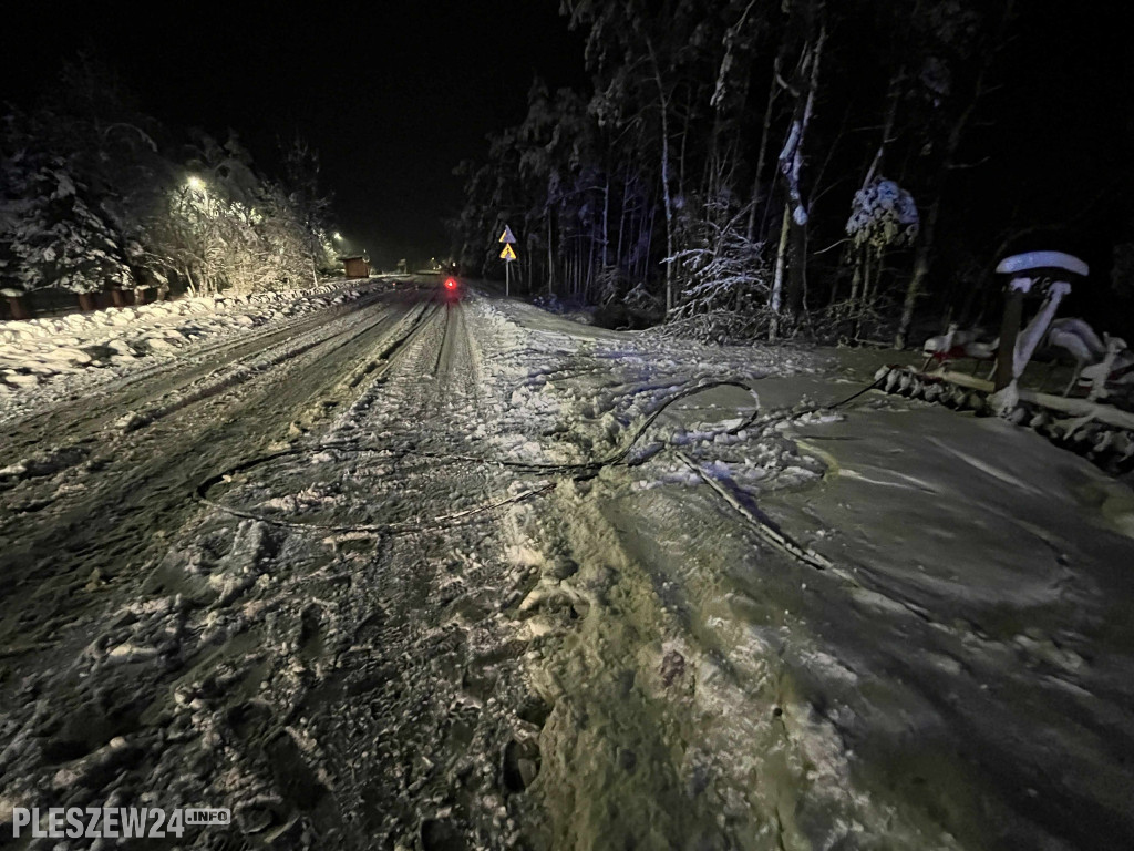 Ciężka noc. Dziesiątki zdarzeń w powiecie