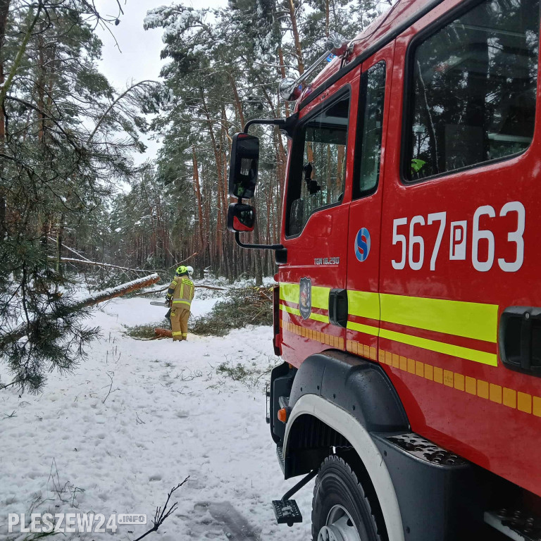 Ciężka noc. Dziesiątki zdarzeń w powiecie