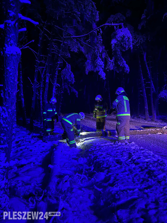 Ciężka noc. Dziesiątki zdarzeń w powiecie