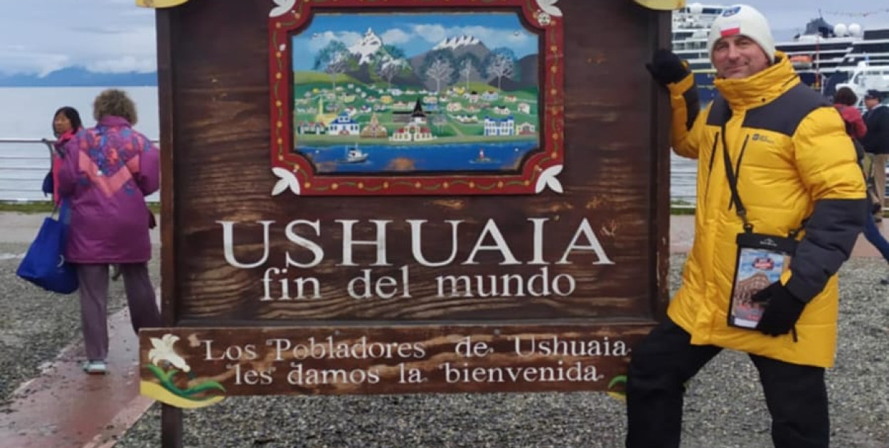 Pleszewianin płynie na Antarktydę