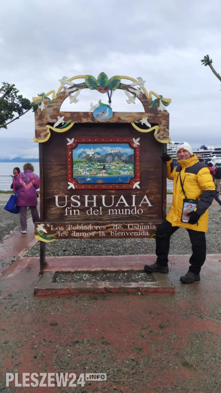 Pleszewianin płynie na Antarktydę