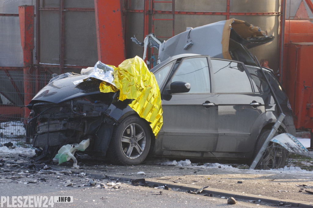Zderzenie dwóch pojazdów w Piekarzewie