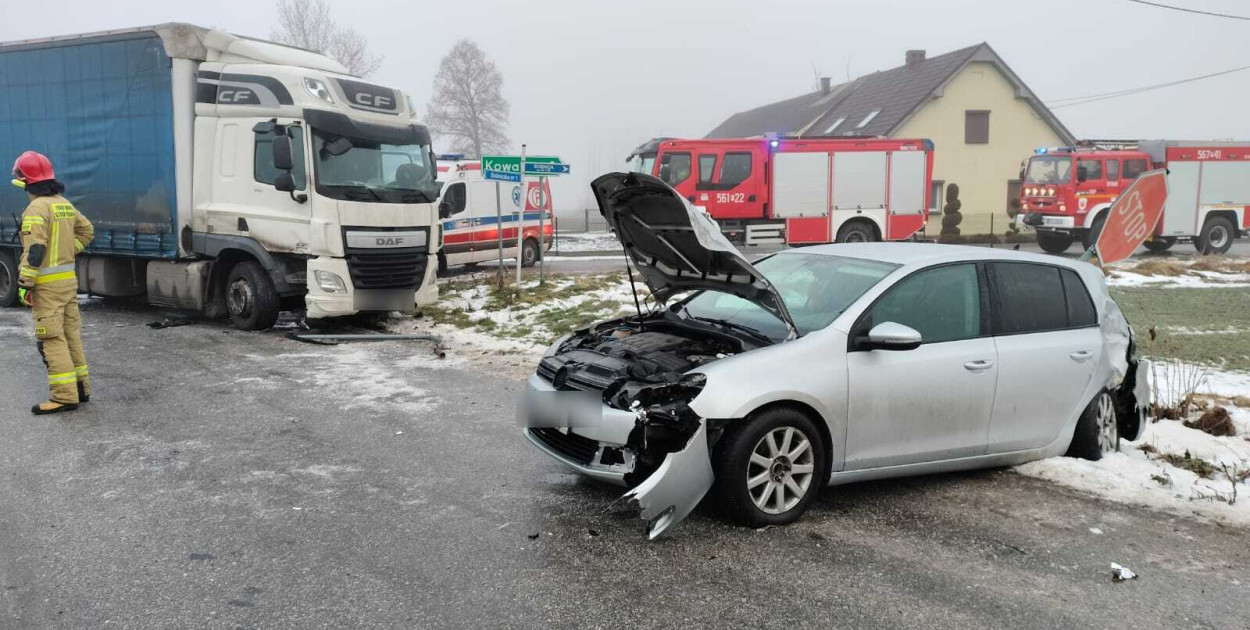 Poranna kolizja w Sośniczce
