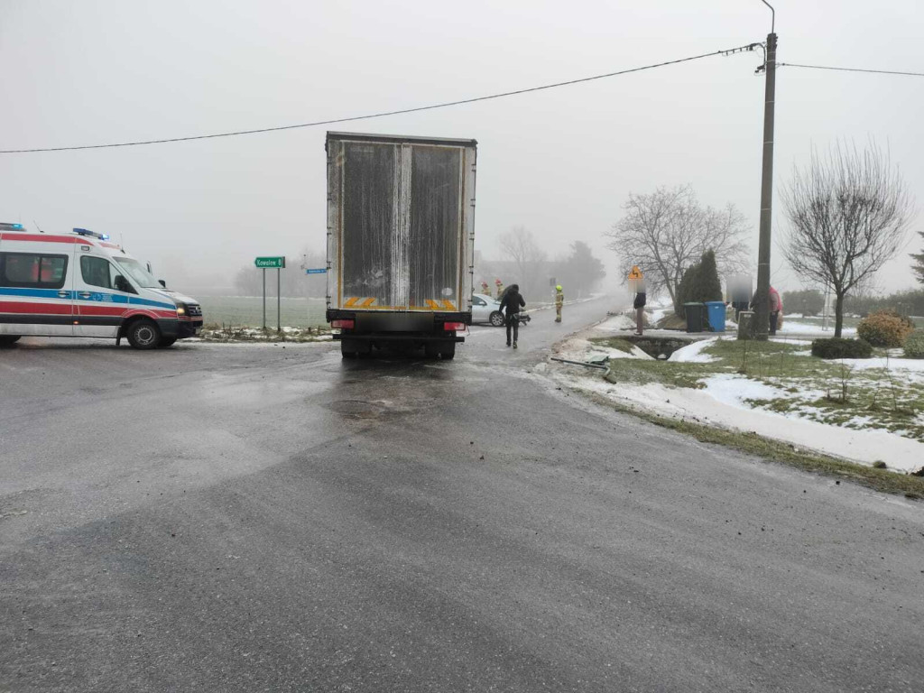 Poranna kolizja w Sośniczce