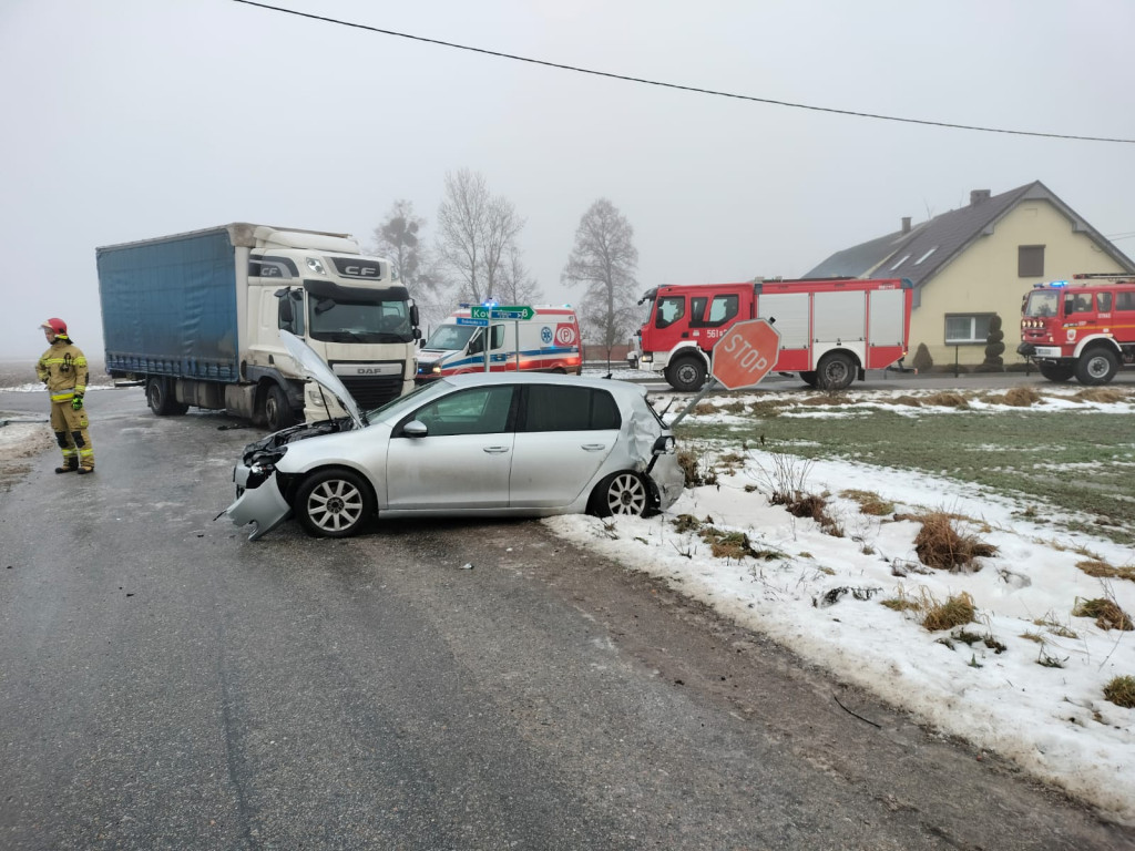 Poranna kolizja w Sośniczce