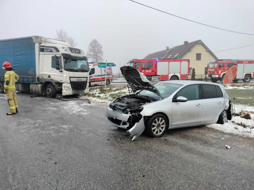 Poranna kolizja w Sośniczce