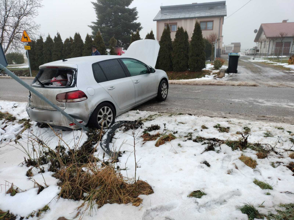 Poranna kolizja w Sośniczce