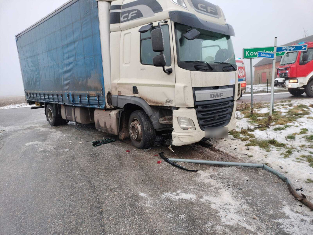 Poranna kolizja w Sośniczce