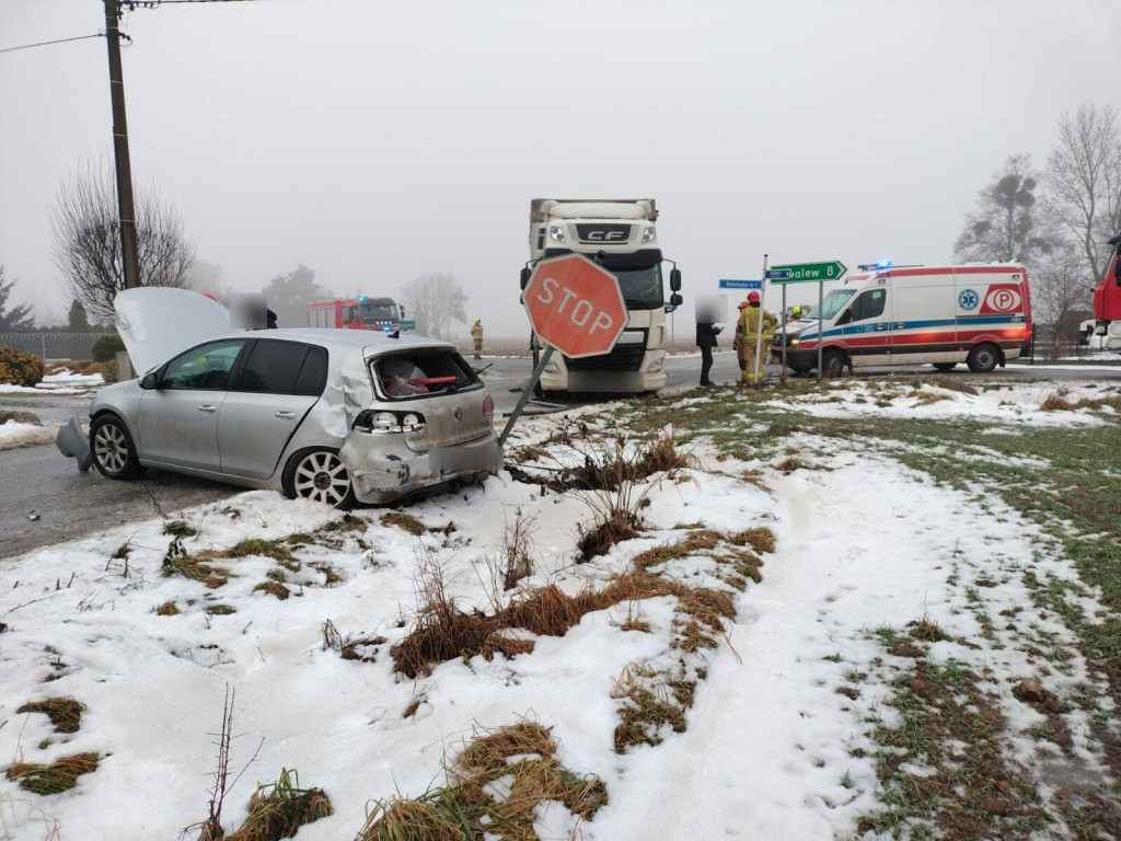 Poranna kolizja w Sośniczce