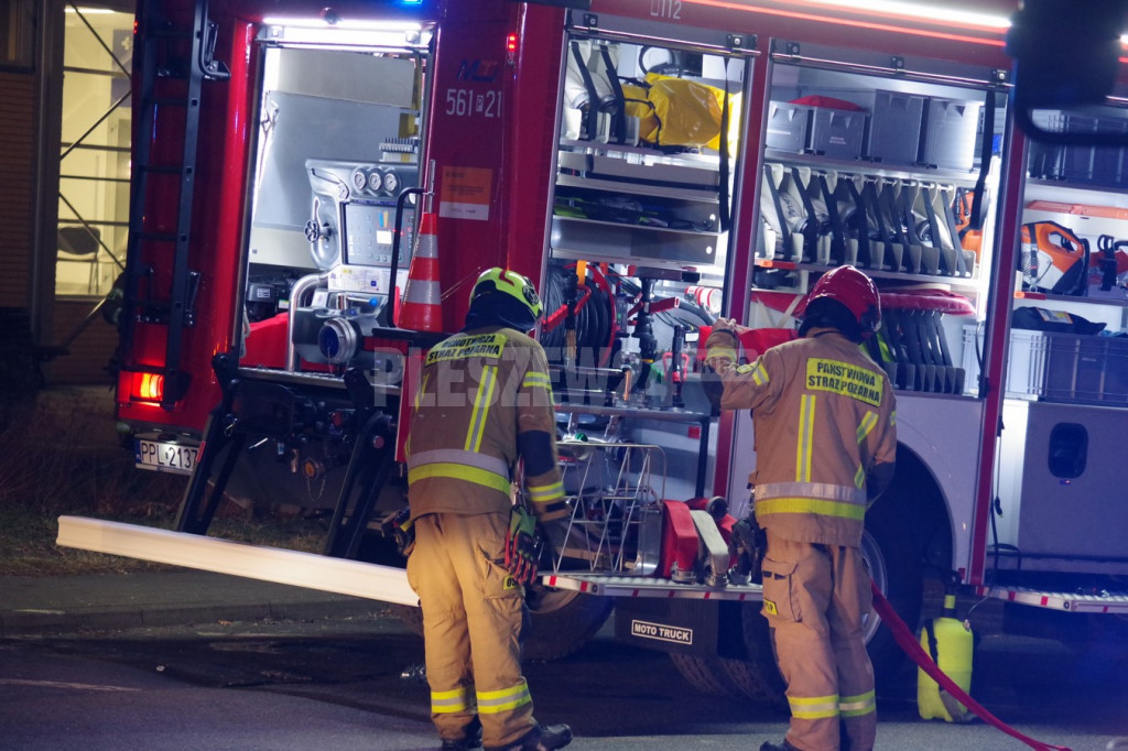 Pożar w pleszewskim szpitalu