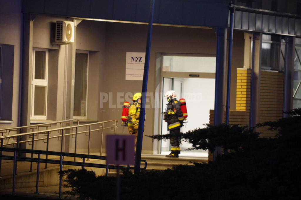 Pożar w pleszewskim szpitalu