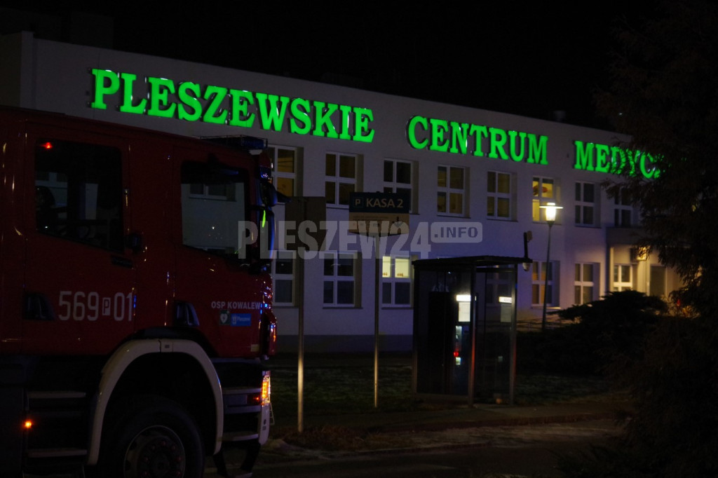 Pożar w pleszewskim szpitalu