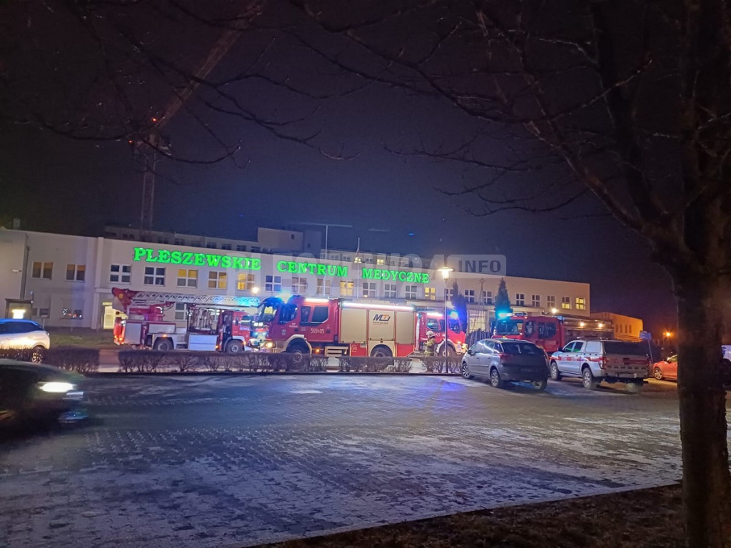 Pożar w pleszewskim szpitalu