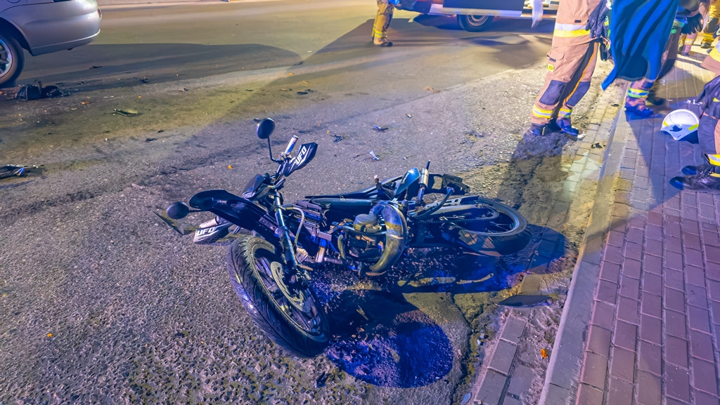 Nastolatek przewieziony do szpitala po wypadku