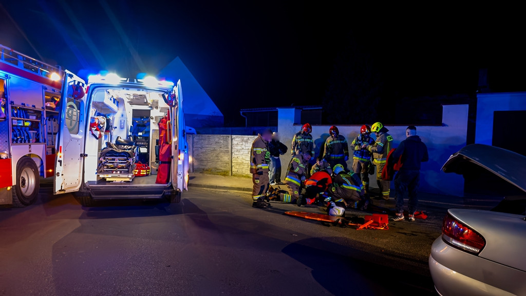 Nastolatek przewieziony do szpitala po wypadku