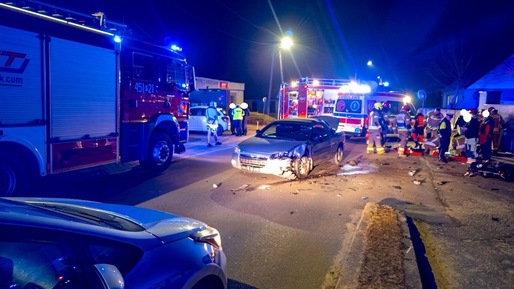 Nastolatek przewieziony do szpitala po wypadku