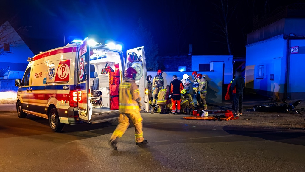 Nastolatek przewieziony do szpitala po wypadku