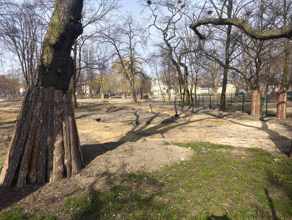 Park Miejski w Pleszewie - wstrzymane prace