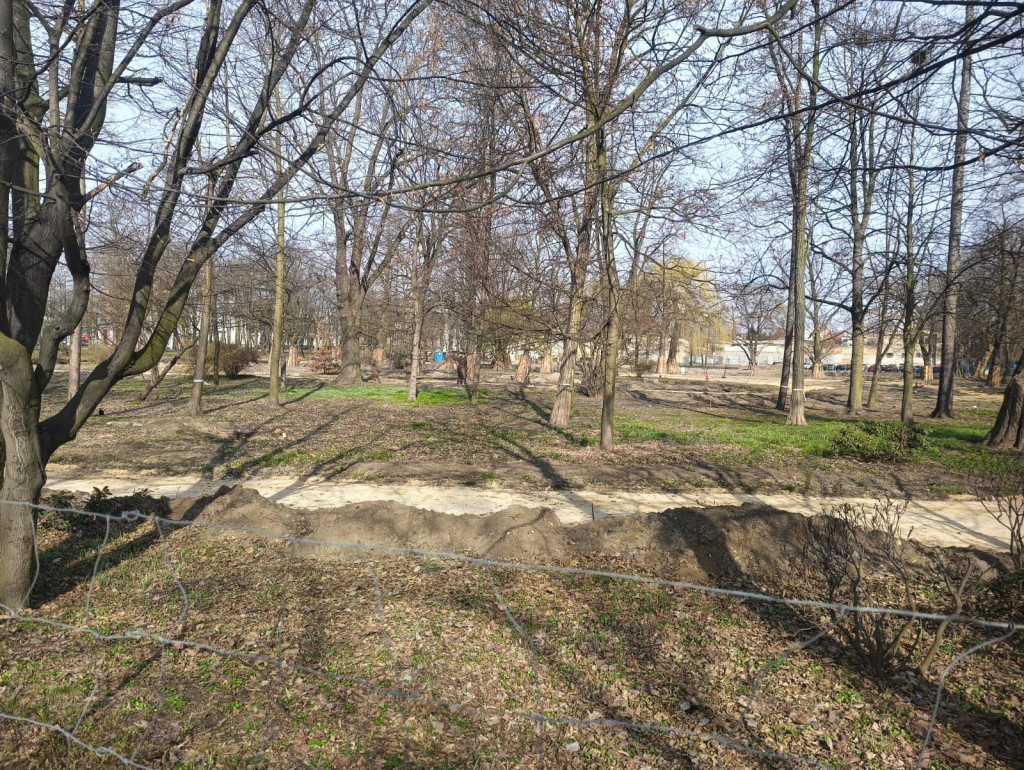 Park Miejski w Pleszewie - wstrzymane prace