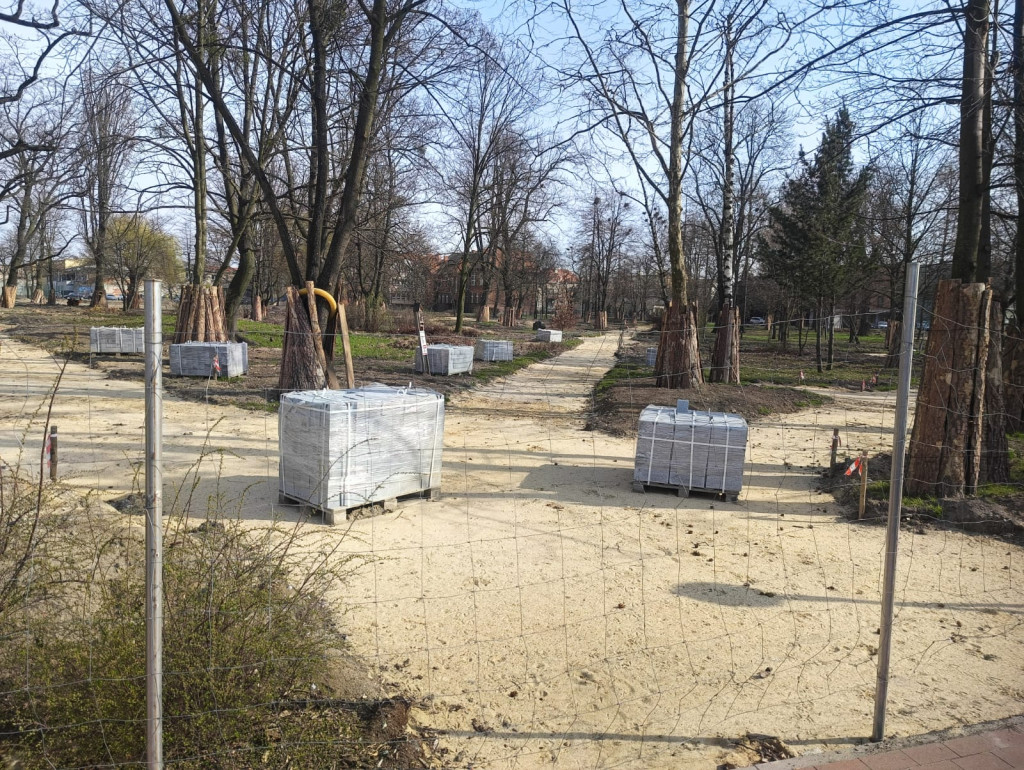 Park Miejski w Pleszewie - wstrzymane prace