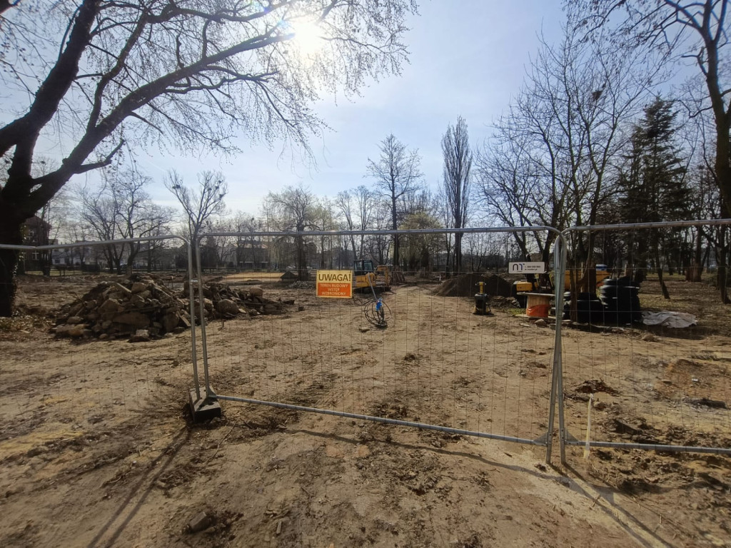 Park Miejski w Pleszewie - wstrzymane prace