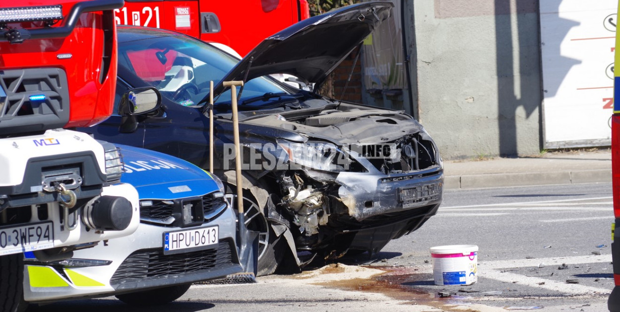 Wypadek w Pleszewie - 22  kwietnia