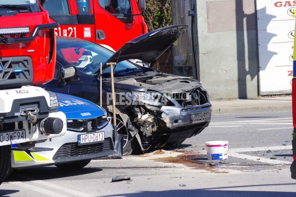 Wypadek w Pleszewie - 22  kwietnia