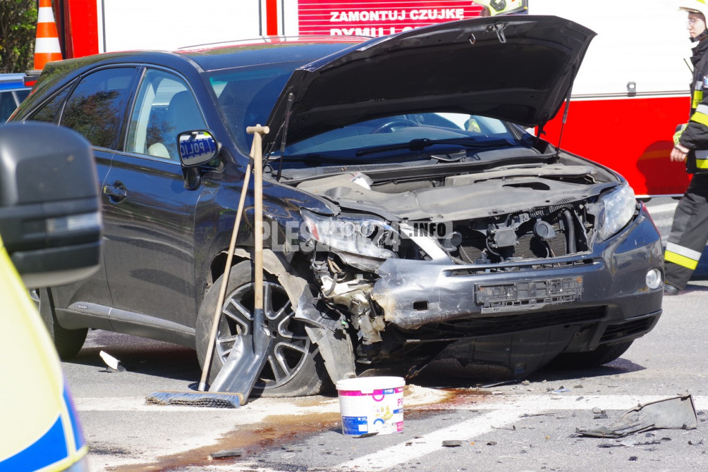 Wypadek w Pleszewie - 22  kwietnia