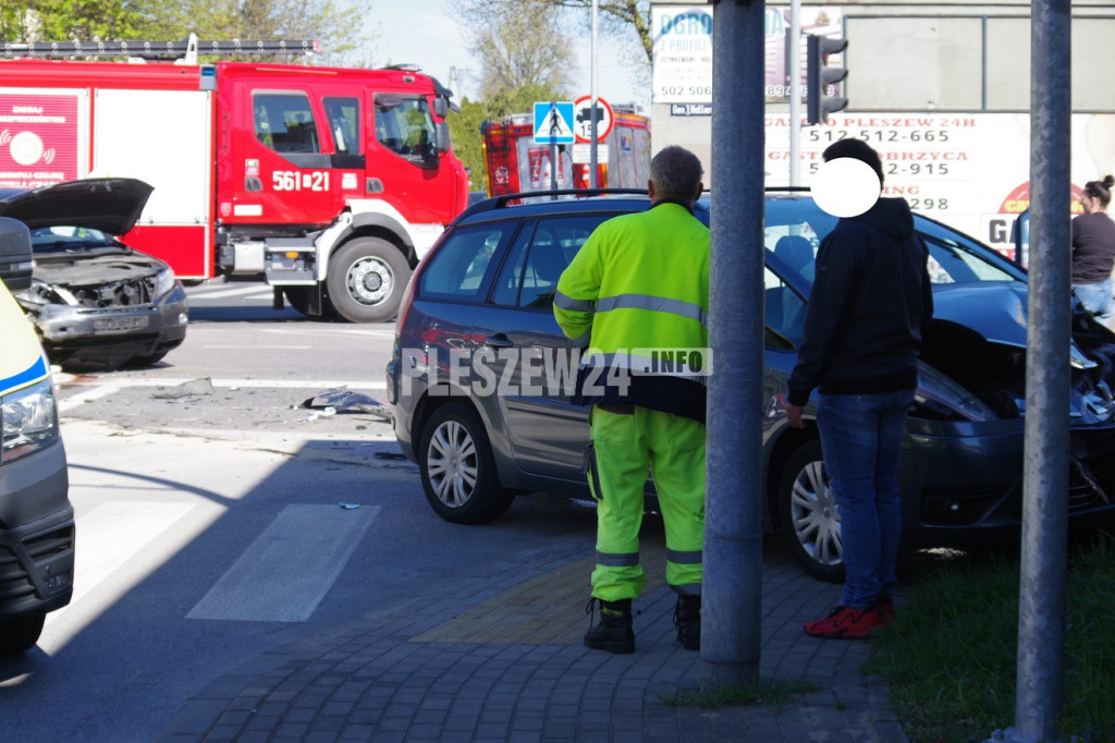 Wypadek w Pleszewie - 22  kwietnia