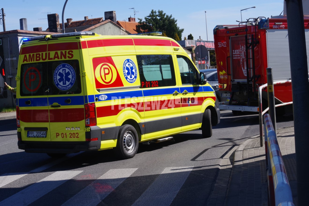 Wypadek w Pleszewie - 22  kwietnia