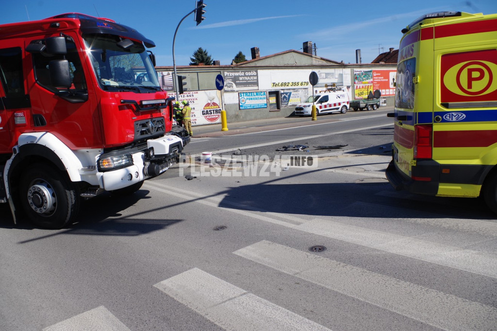 Wypadek w Pleszewie - 22  kwietnia