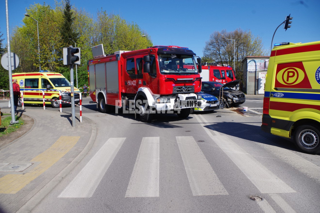 Wypadek w Pleszewie - 22  kwietnia