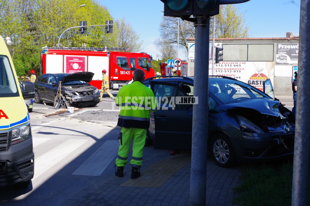 Wypadek w Pleszewie - 22  kwietnia