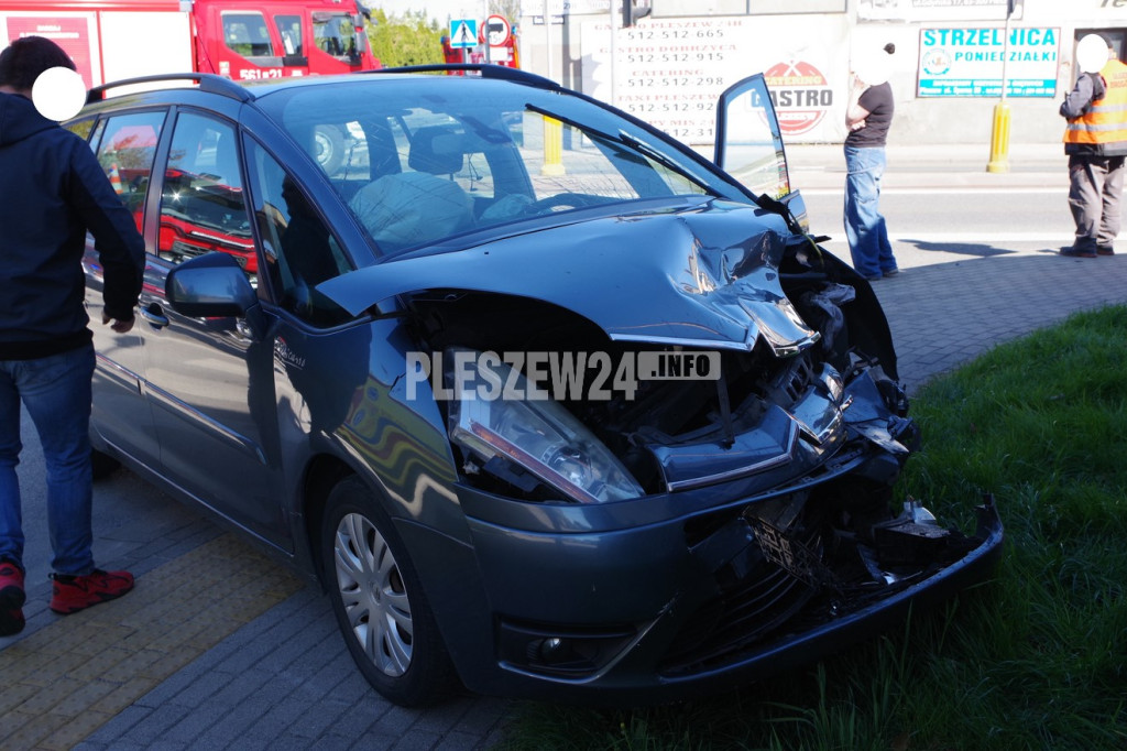 Wypadek w Pleszewie - 22  kwietnia