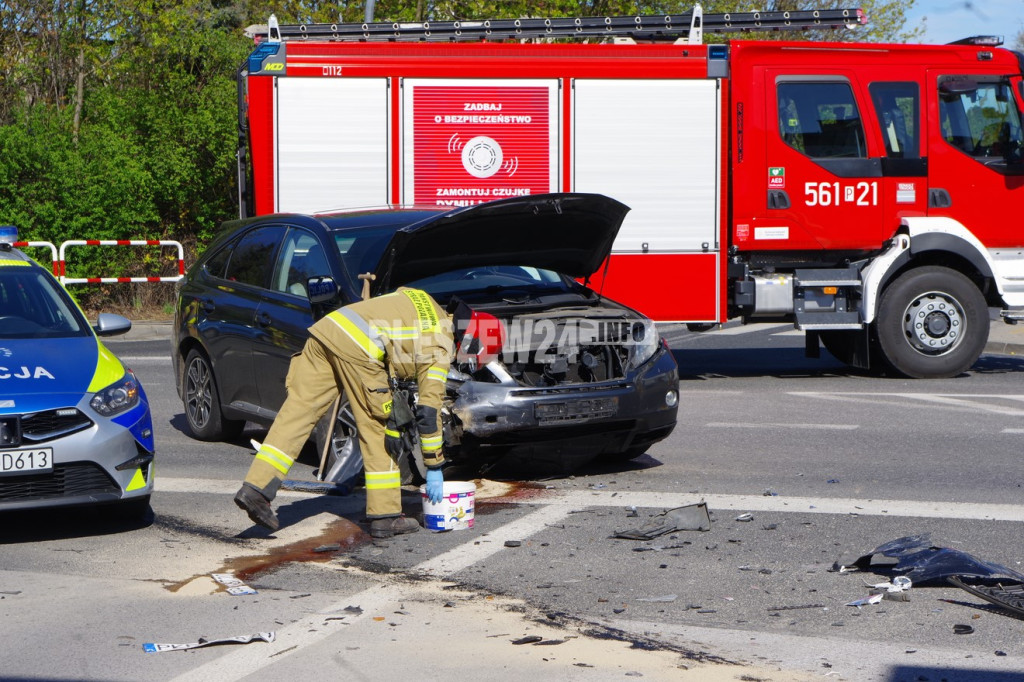 Wypadek w Pleszewie - 22  kwietnia