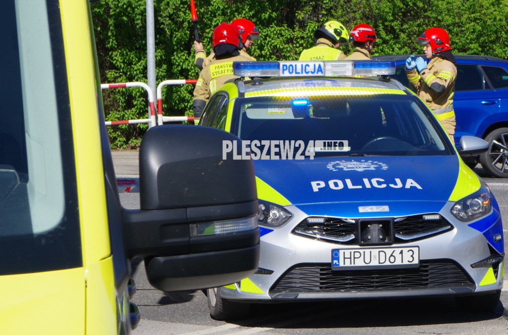 Wypadek w Pleszewie - 22  kwietnia