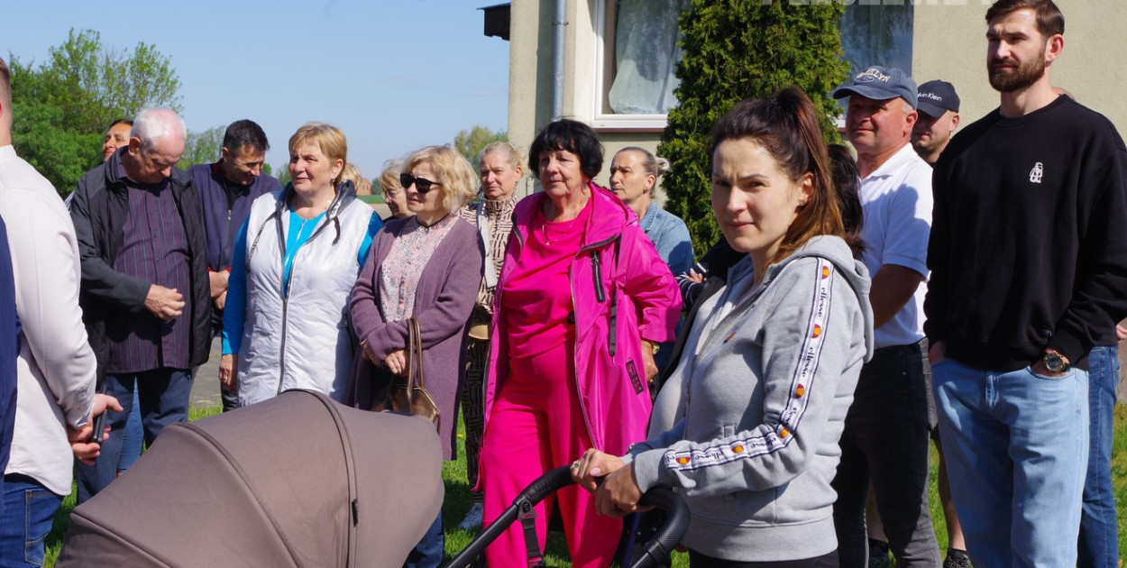 Protest mieszkańców w Brzeziu