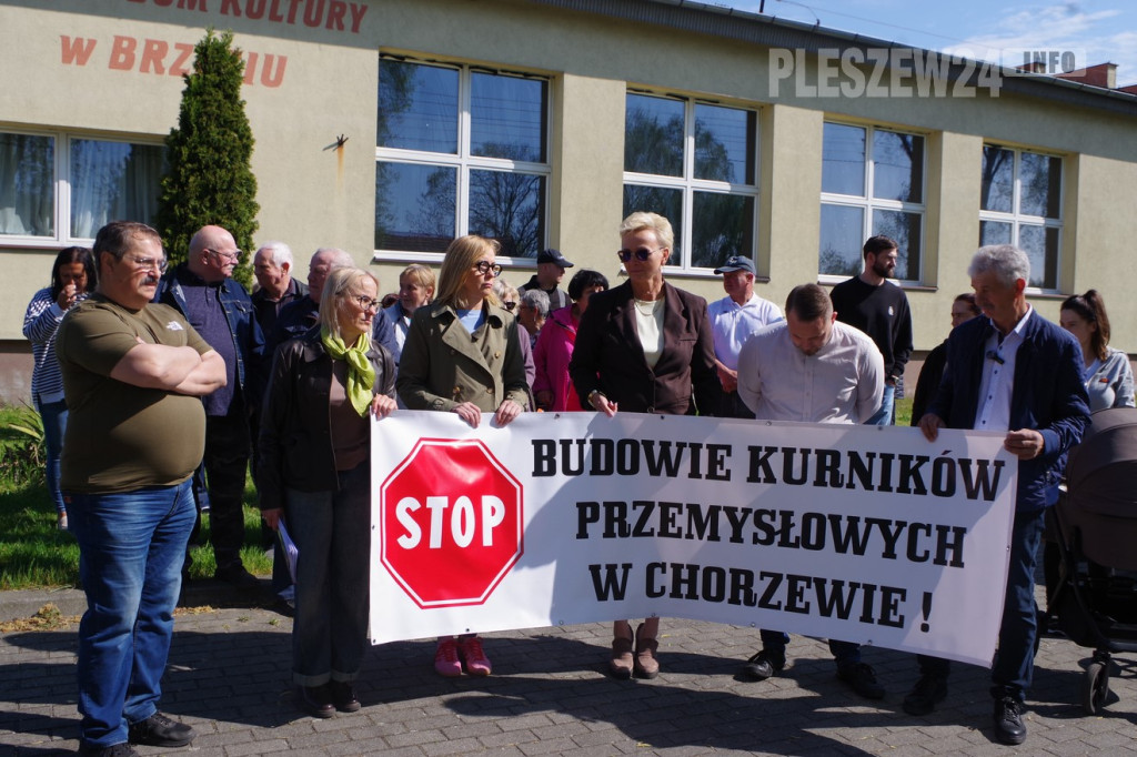 Protest mieszkańców w Brzeziu