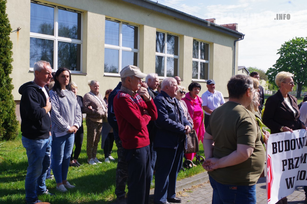 Protest mieszkańców w Brzeziu