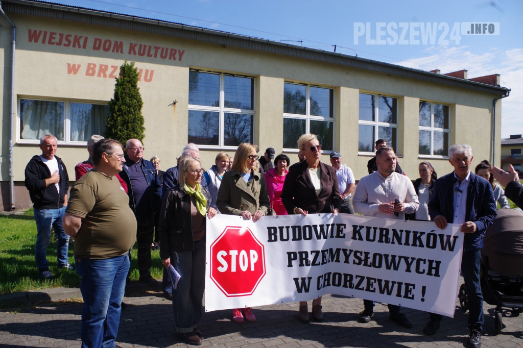 Protest mieszkańców w Brzeziu