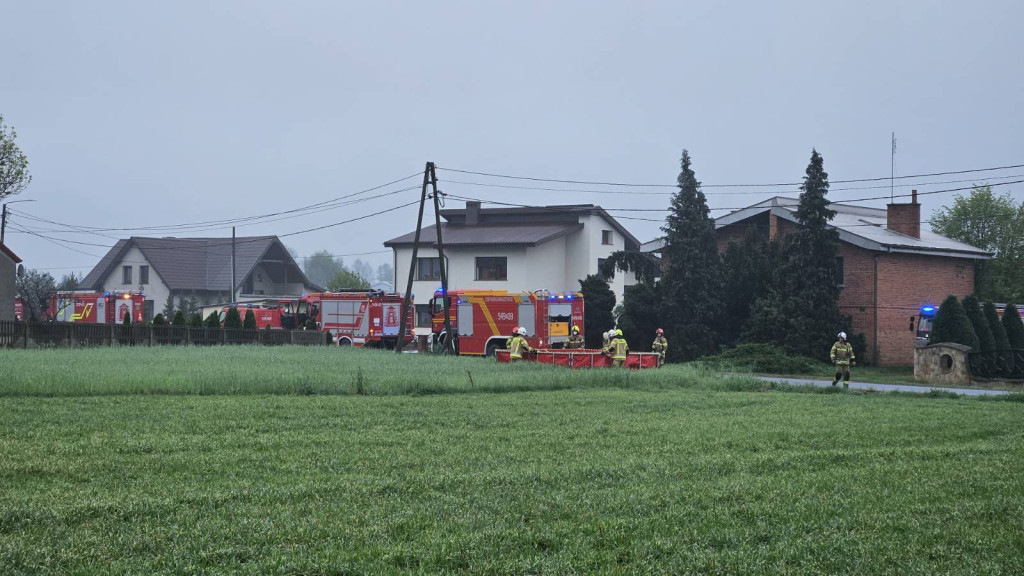 Gigantyczny pożar w Ostrzeszowie