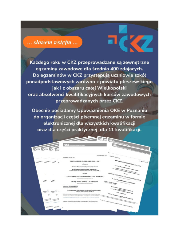 Centrum Kształcenia Zawodowego 2026 / 2027
