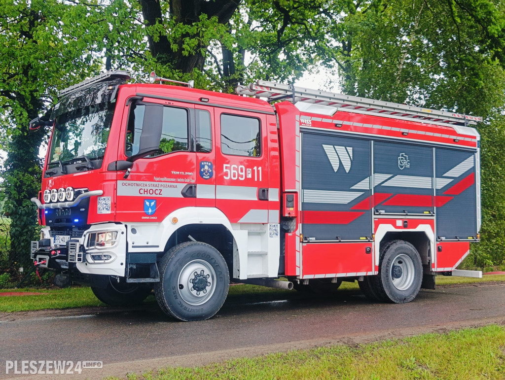 Pożar budynku w Broniszewicach