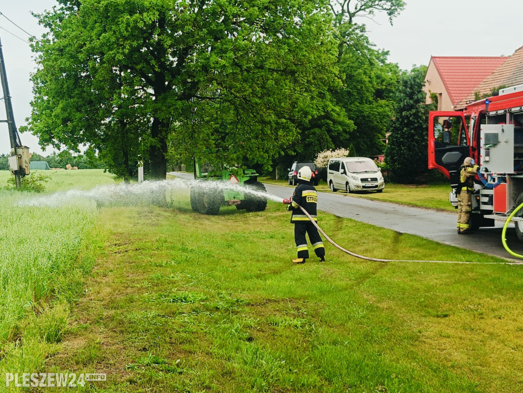 Pożar budynku w Broniszewicach