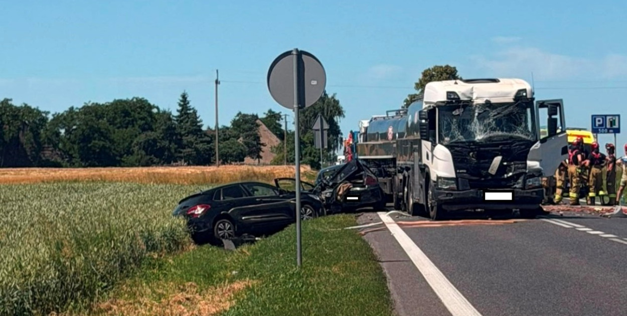Karambol w Brzeziu k. Pleszewa