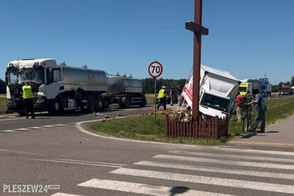 Karambol w Brzeziu k. Pleszewa